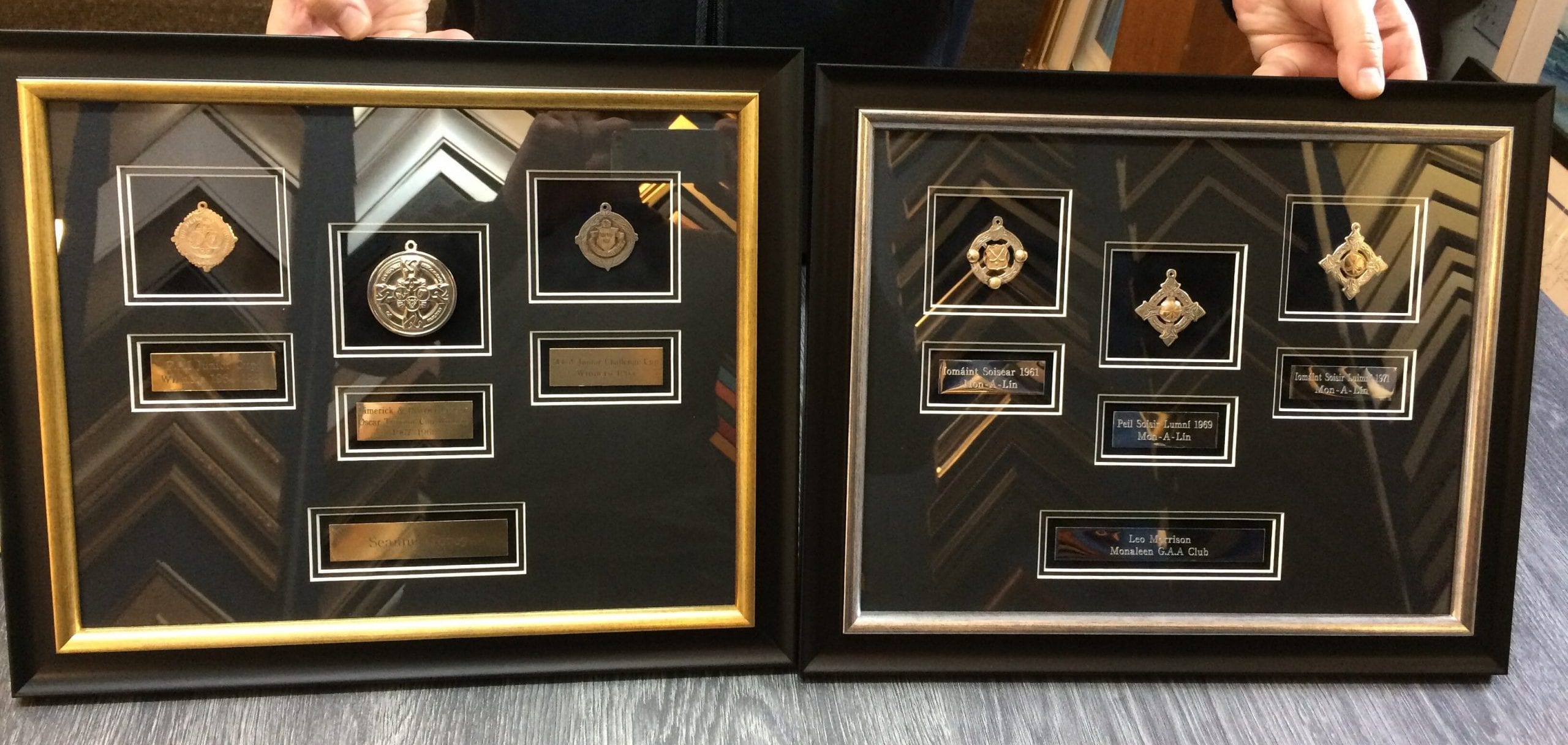 framed medals