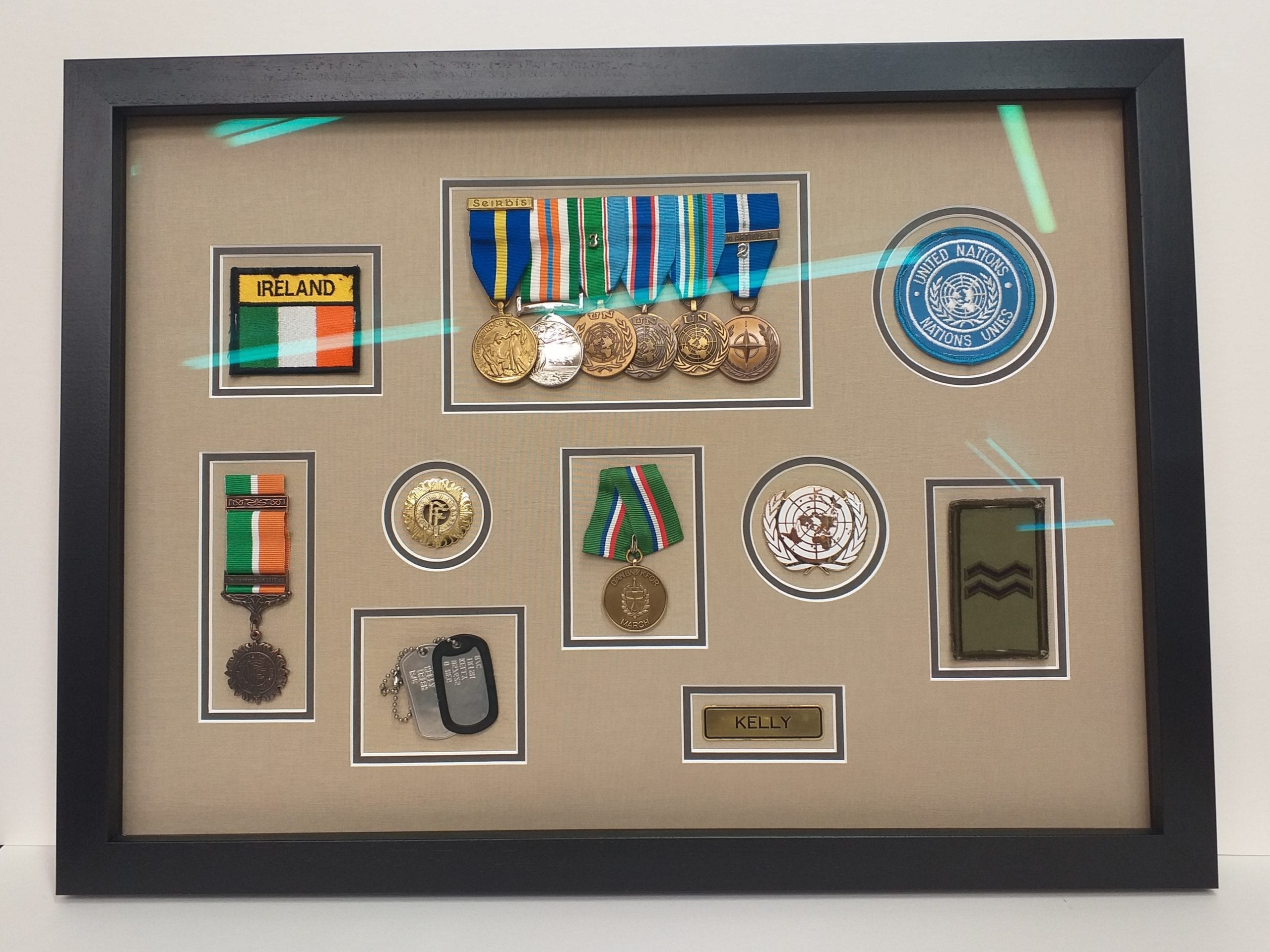 framed military